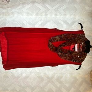 Apt. 9 shirt and scarf combo